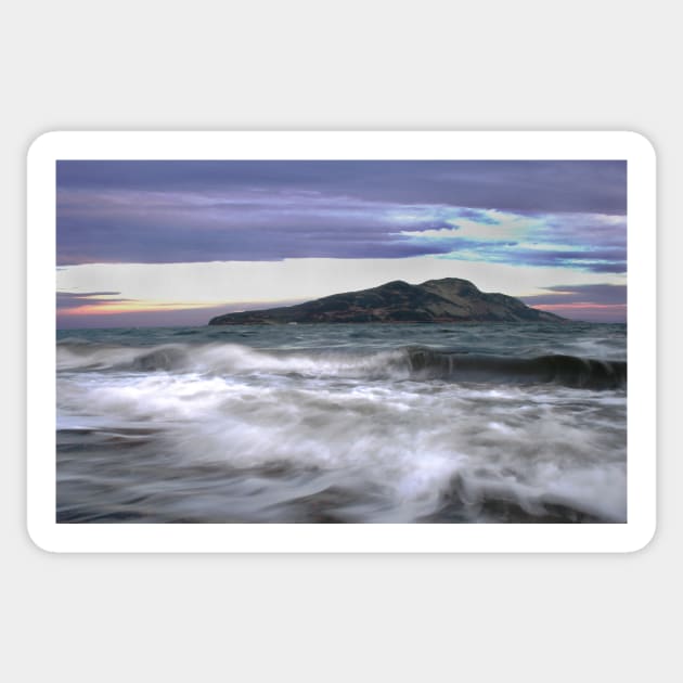 Twilight Holy Isle Sticker by orcadia